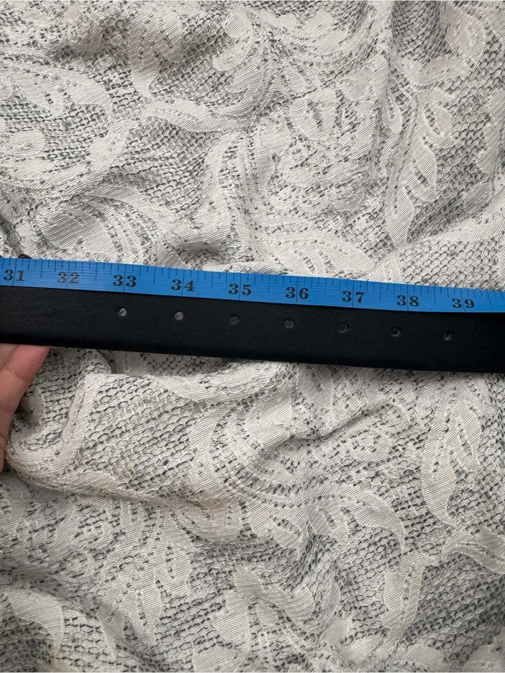 ❇️New Nine West Black Leather Belt with Gold-Tone Buckle ❇️